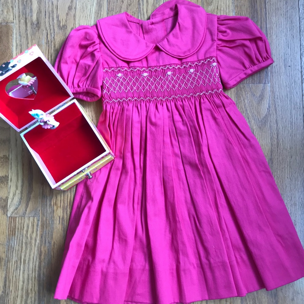 Girls 24 mos Pink Smocked Dress